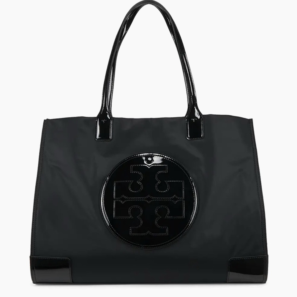 Tory Burch Ella Patent Logo Tote Bag